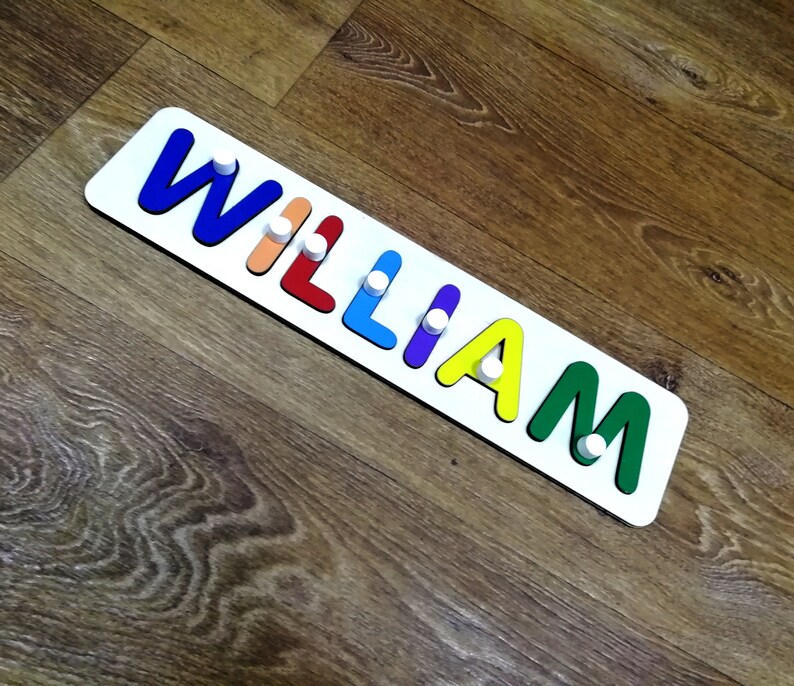 Laser Cut Files Name Puzzle with Pegs Alphabet Letters Etsy