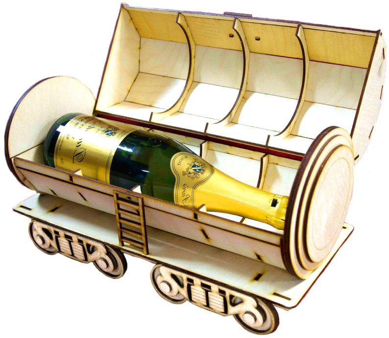 Wine Box Laser Cut Files CNC Router Files Wine Gift Box Etsy