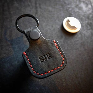 Custodia in pelle per Airtag, portachiavi in pelle per Airtag, portachiavi in pelle per monete, protezione in pelle per Airtag, custodia per Airtag, custodia per Airtag, custodia per monete edc