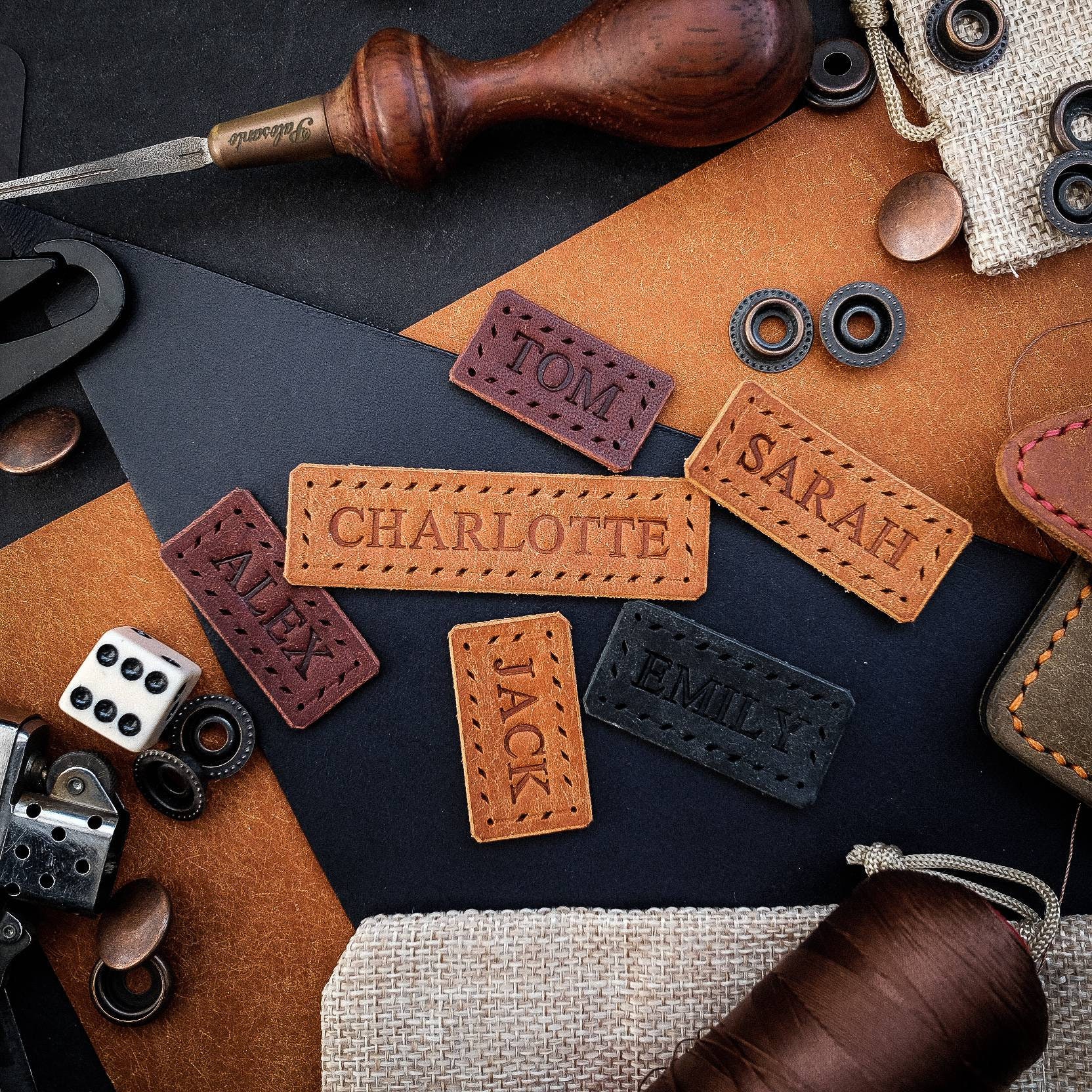 Leather labels » design them by yourself