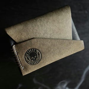 The Deadshot - Customisable Full Grain Leather Flap Wallet.