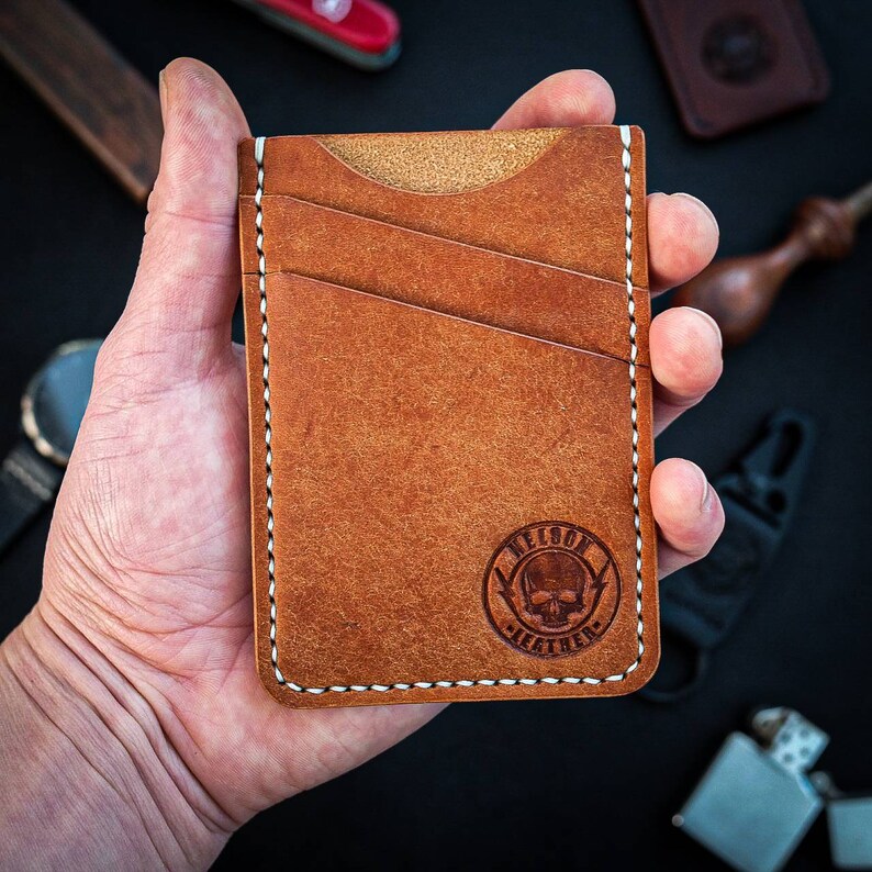 edc leather wallet