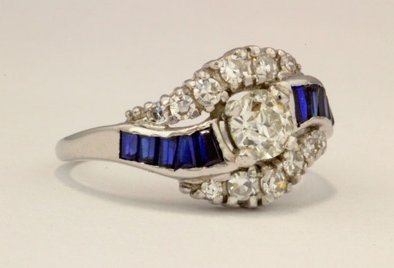 Estate 14k White Gold Pre-owned Diamond Ring - image 3