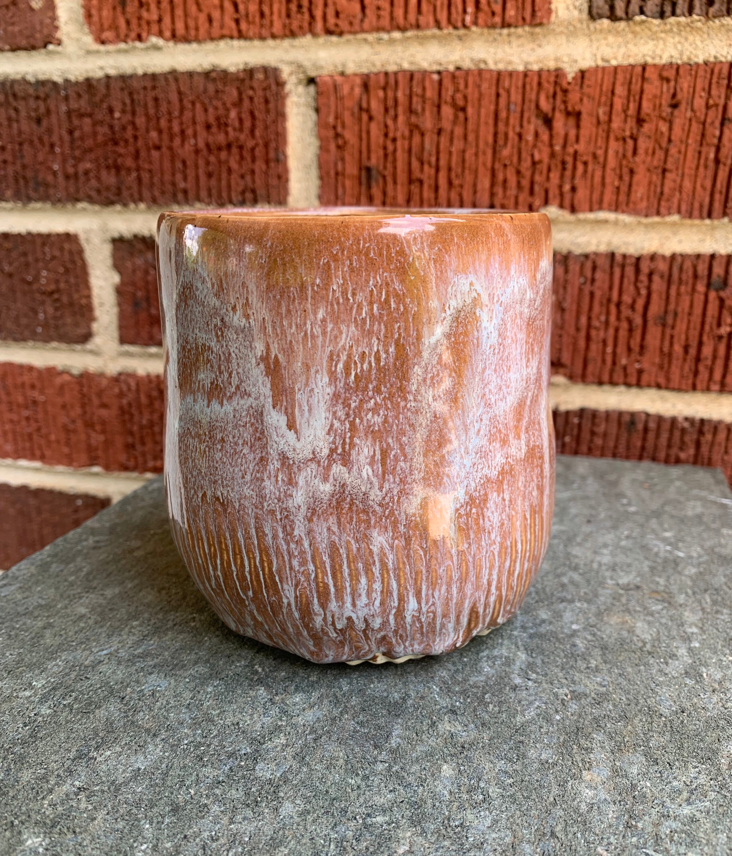 Handmade Ceramic Vase Medium Dynamic Sienna Glaze Etsy