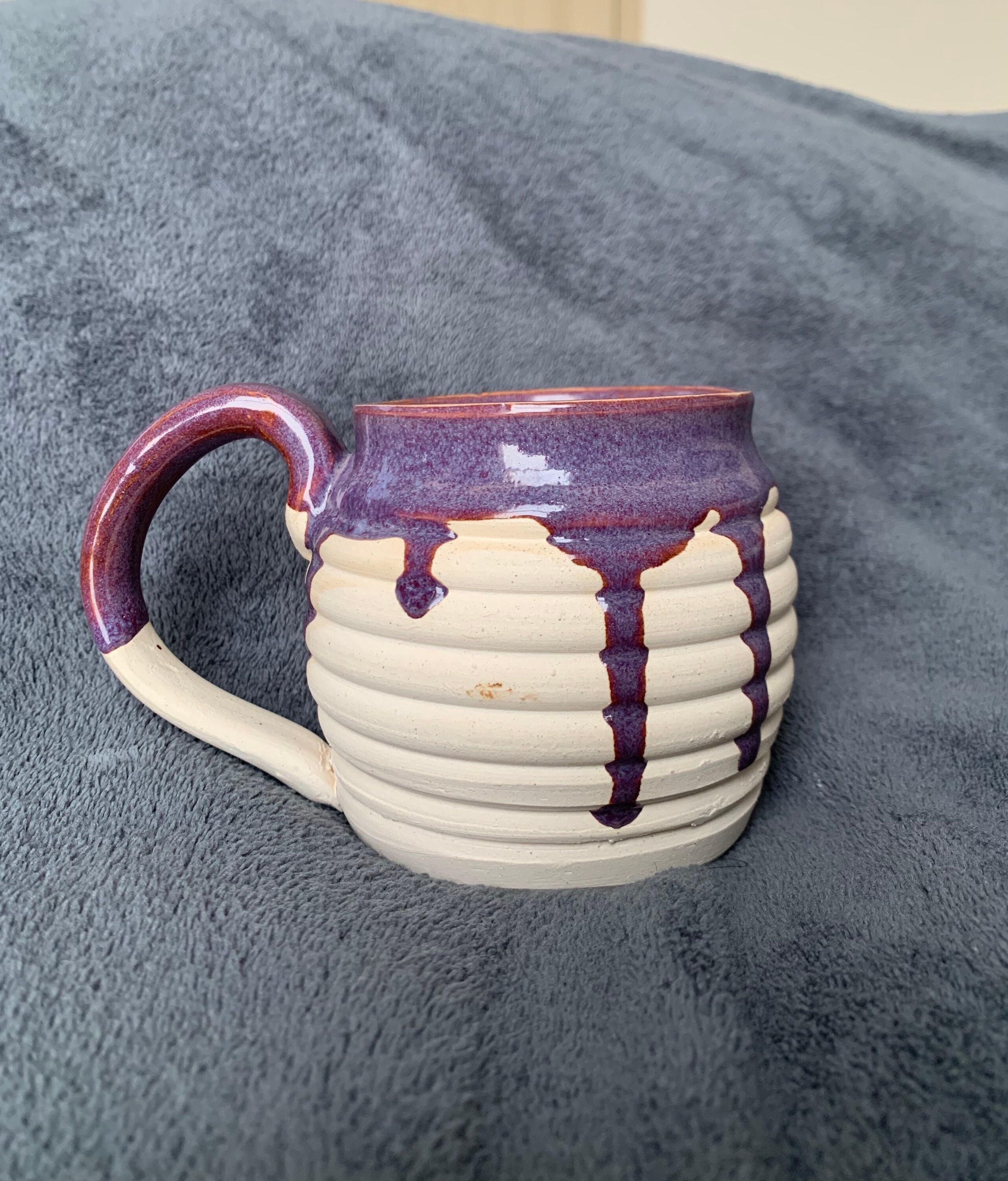 Handmade Ceramic Mug Medium Purple Glaze Etsy