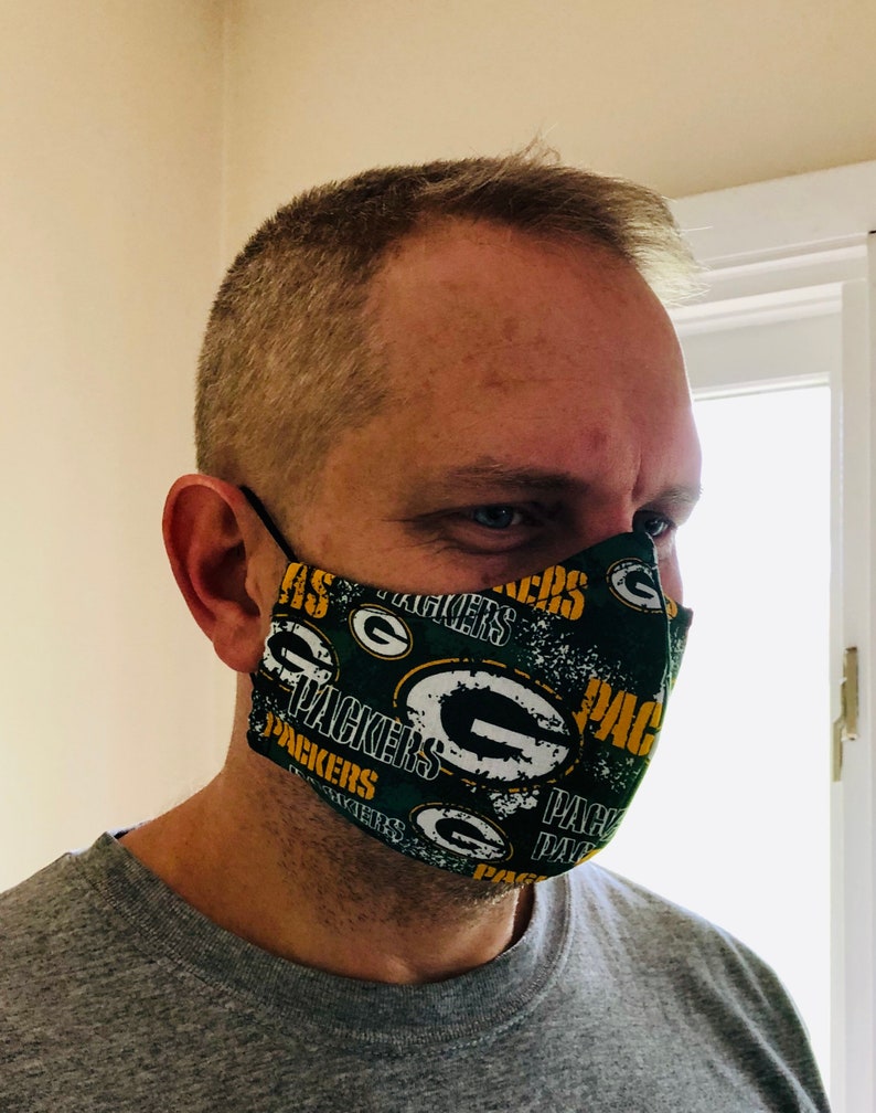 NFL Face Masks w/ Adjustable Earloops 12 Selections Etsy