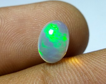Ethiopian Opal Stone Oval Cabochon Ethiopian Opal Flashy Opal 2 Cts 14X7.5X4mm PG-1350