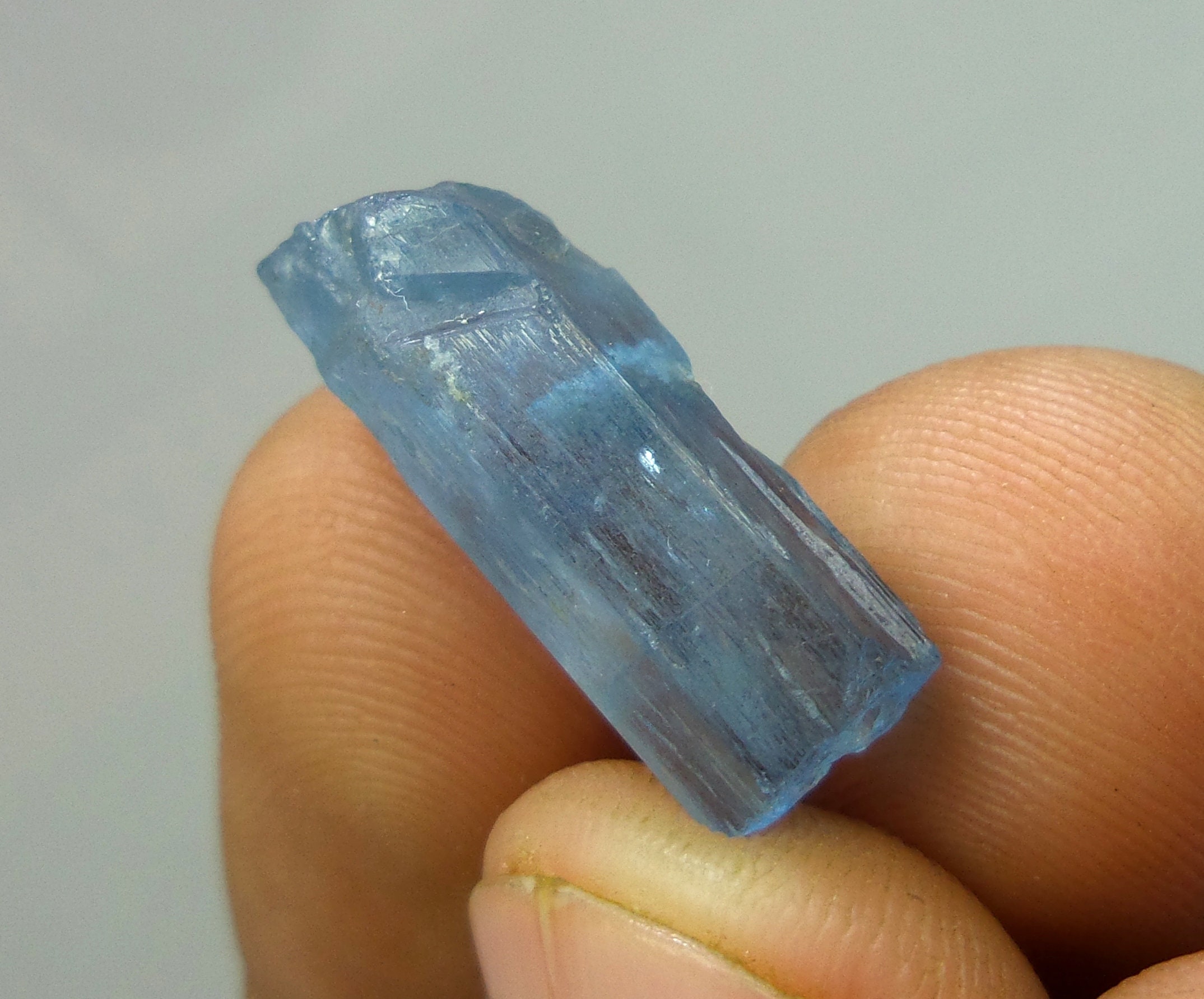 22x7 mm Raw Aquamarine Crystal Dark Blue Aquamarine Healing Etsy