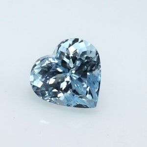 8.3 mm Natural AQUAMARINE Heart Cut, Unique Cut Aquamarine, 1.94 cts Loose Aquamarine, Tiny Heart Shape Gemstone, Heart Pendant, Special