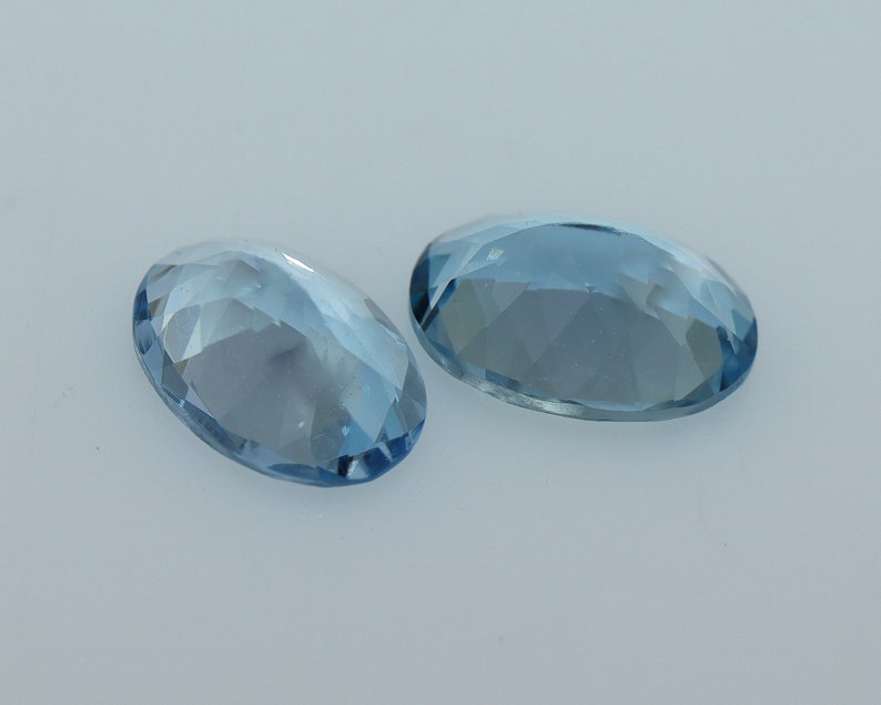 Dark Blue Aquamarine For 7x5 mm Aquamarine Studs TOP Aquamarine 7X5 mm AAA+ Natural AQUAMARINE Oval Gemstones Pair Calibrated Aquamarine