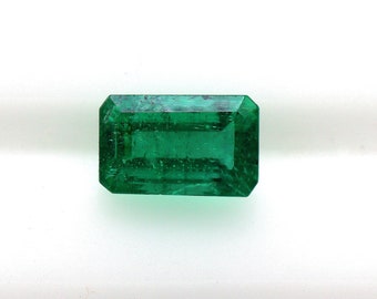 6.2x3.9 mm Natural Zambian Emerald, Loose Emerald Cut, Rectangle, Natural Emerald Ring, Fine Quality Emerald Jewelry, Saturated, Dainty Ring