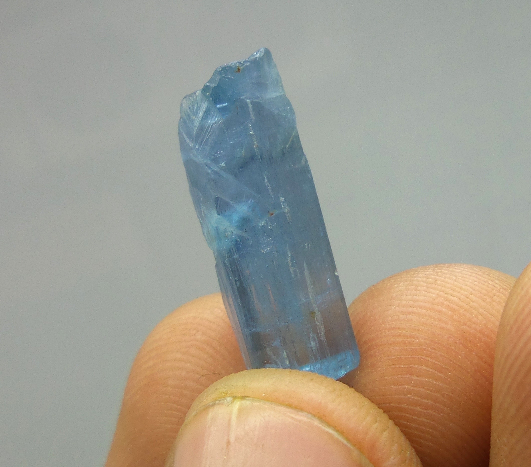 22x7 mm Raw Aquamarine Crystal Dark Blue Aquamarine Healing Etsy