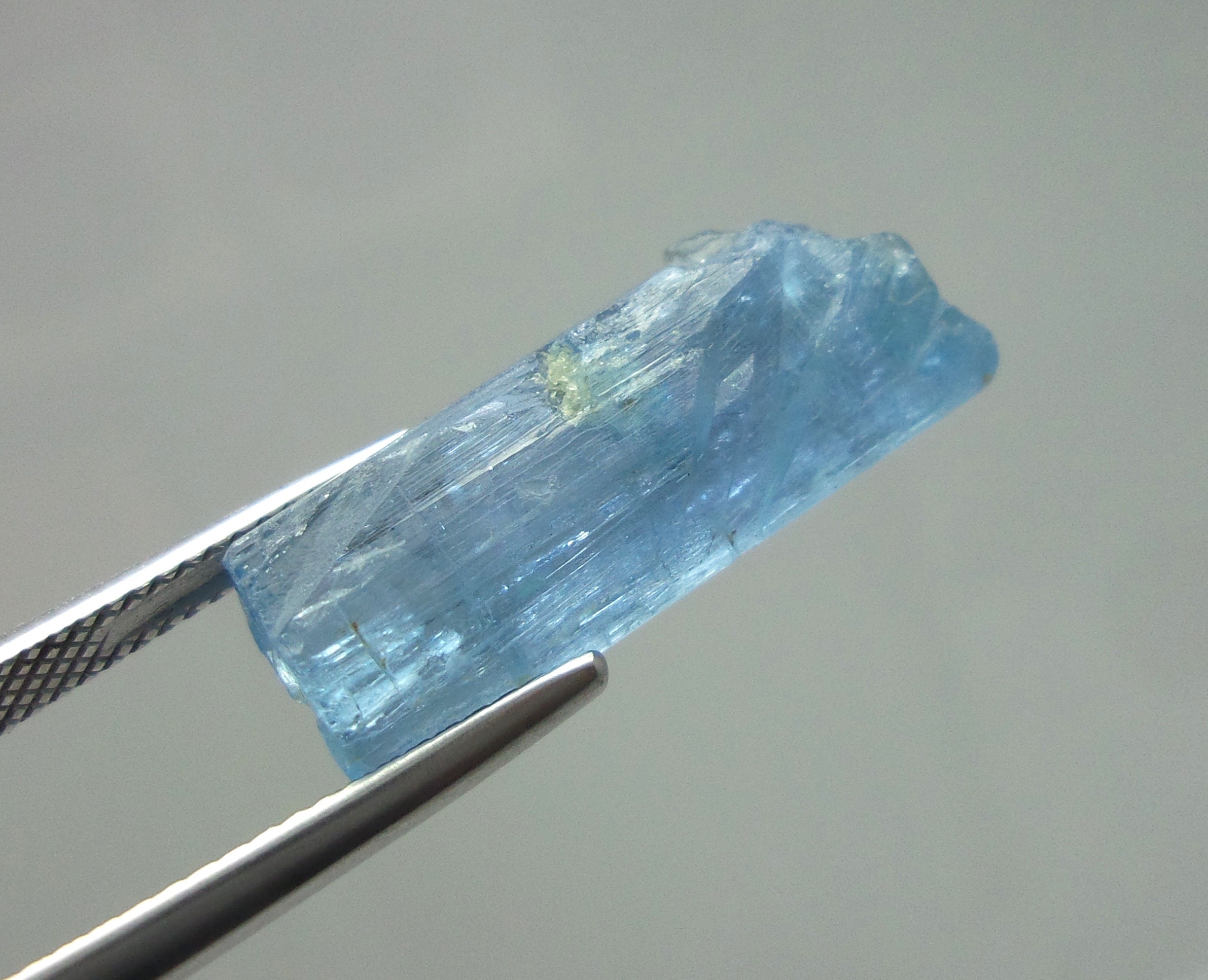22x7 mm Raw Aquamarine Crystal Dark Blue Aquamarine Healing Etsy