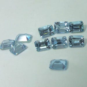 5 x 3 mm AAA natuurlijk aquamarijn smaragd geslepen, gekalibreerd aquamarijn, HOGE KWALITEIT aquamarijn octagon, losse aquamarijn, kleine smaragden