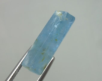 Cristal água-marinha crua de 23x7,5 mm, azul escuro água-marinha de ALTA QUALIDADE | Água-marinha áspera, água-marinha gravada, para pingente de água-marinha áspera