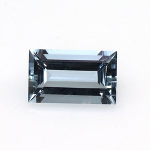 1.3 Ct Baguette Cut Aquamarine Gemstone | AAA Medium Blue Aquamarine | Minimalist Ring, Rectangle Pendant, Emerald Cut Pendant