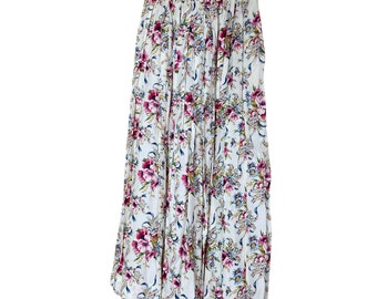 VTG Susan Bristol Skirt  Floral Ankle Maxi Prairie Cottagecore Women’s Sz 8