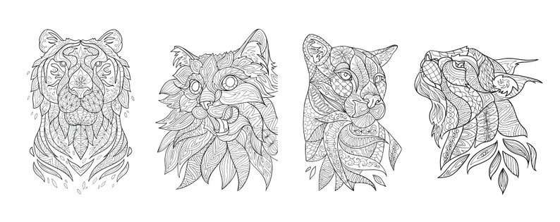10 Enchanting Zentangle Animal Coloring Pages: Unleash Your Inner Artist