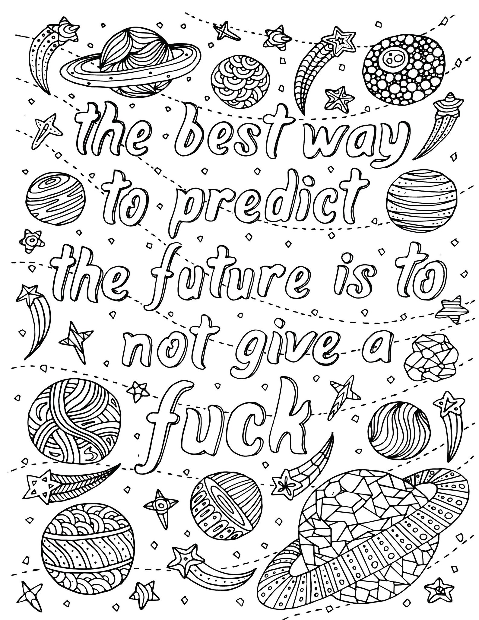 Swearing Motivational Quotes Coloring Book Adult Printable | Etsy UK
