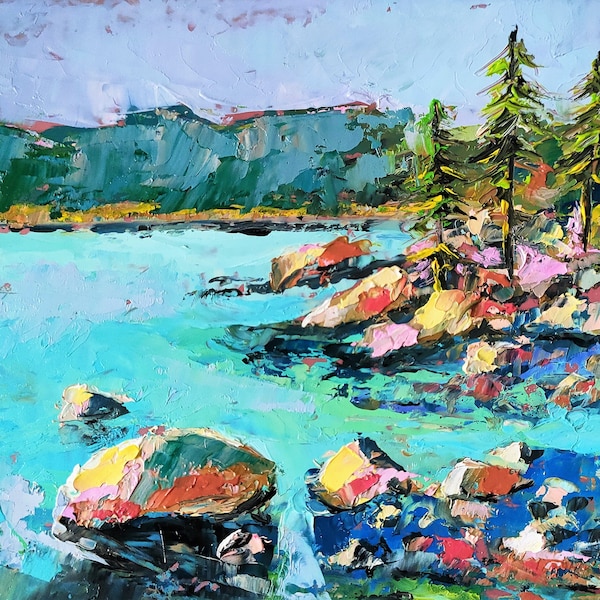 Lake Tahoe Painting - Etsy