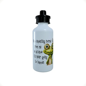 Frog Bottle, Gift for friend, Funny Frog Water Bottle, Custom Frog Water Bottle, Sports Bottle, Custom Sports Bottle, Frog