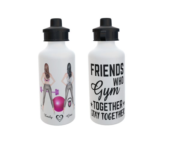 Botella de agua Gym Best Friends, regalo para un amigo, botella de