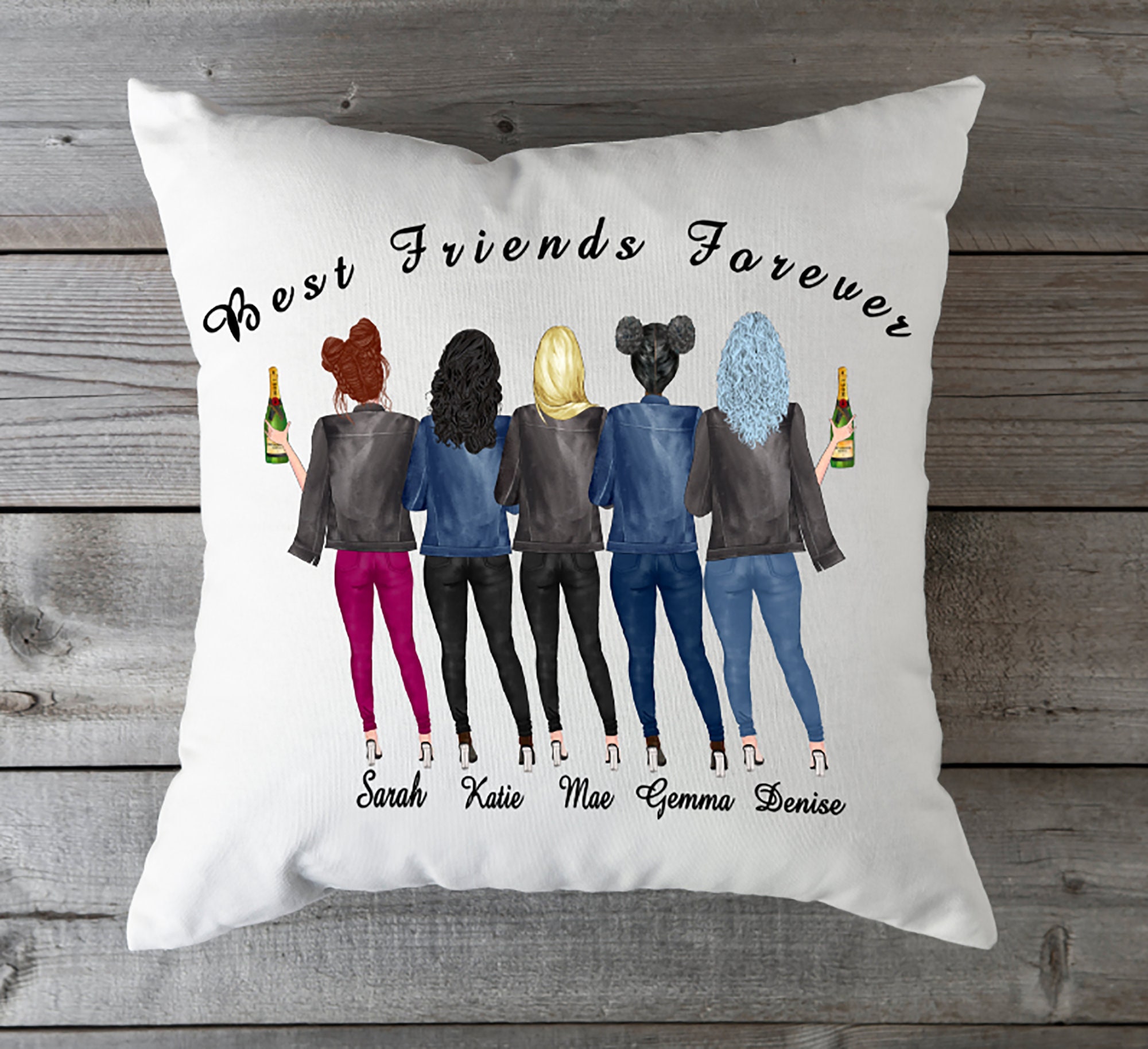 5 Best Friends Forever Cushion Cover Custom Best Friend Etsy UK