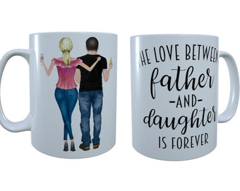 Dad and Daughter Mug, Custom Fathers Day Mug, Personalized Dad Daughter Gift, Mug For Dad, Custom Daughter Mug, Custom Dad Mug, Coffee Mug