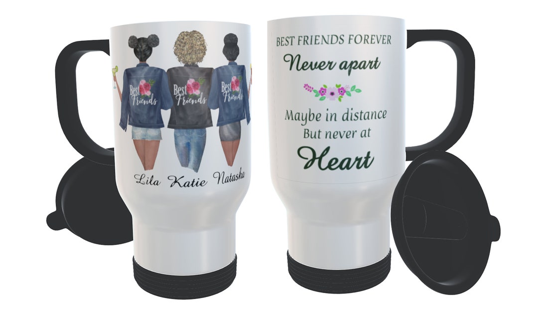 3 Best Friends Forever Travel Mug Custom Best Friend Travel Etsy UK