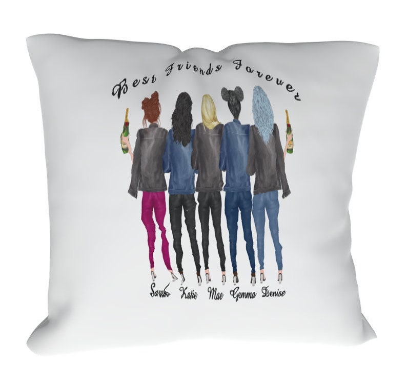 5 Best Friends Forever Cushion Cover Custom Best Friend Etsy