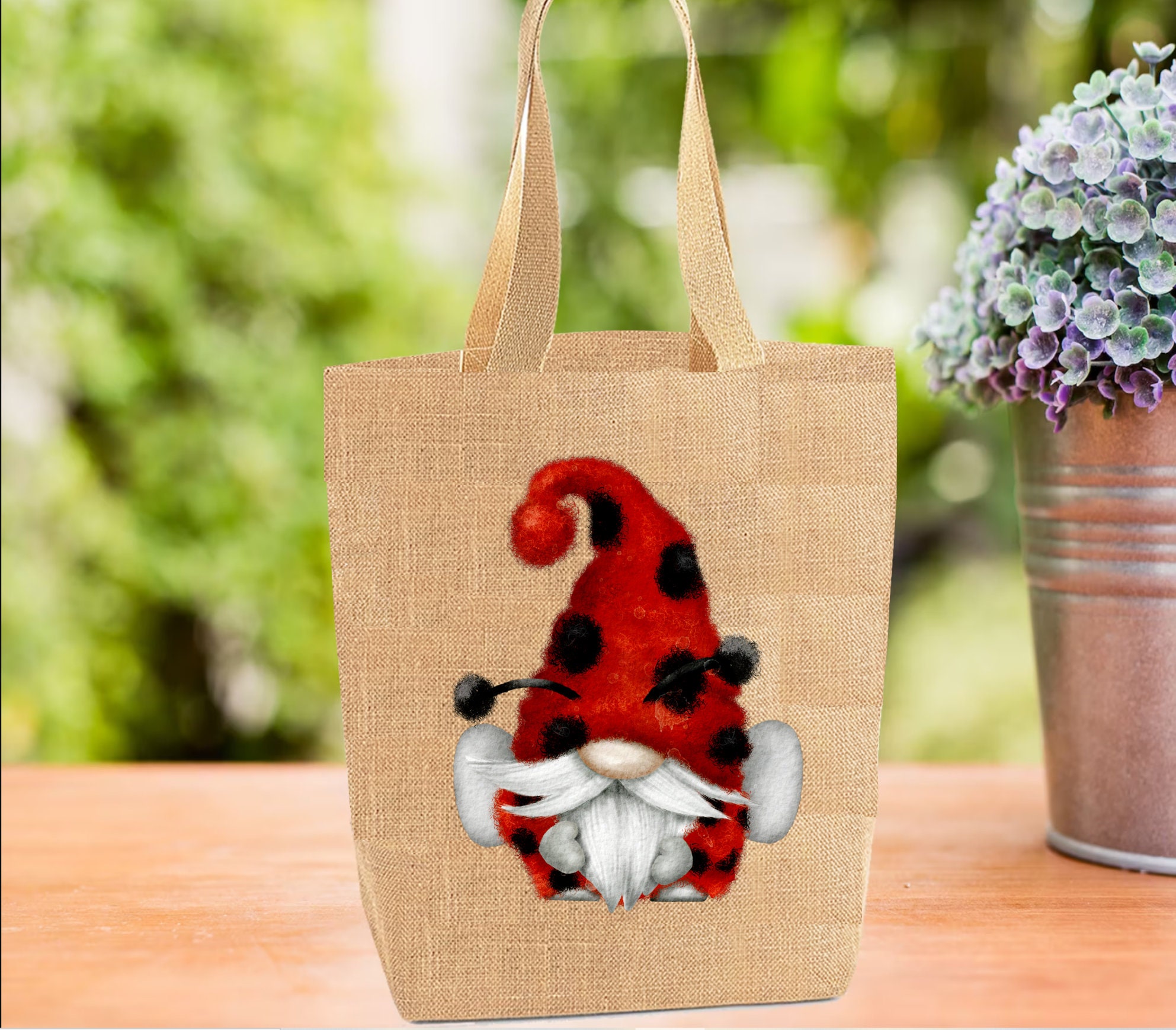 Ladybug tote sales bag