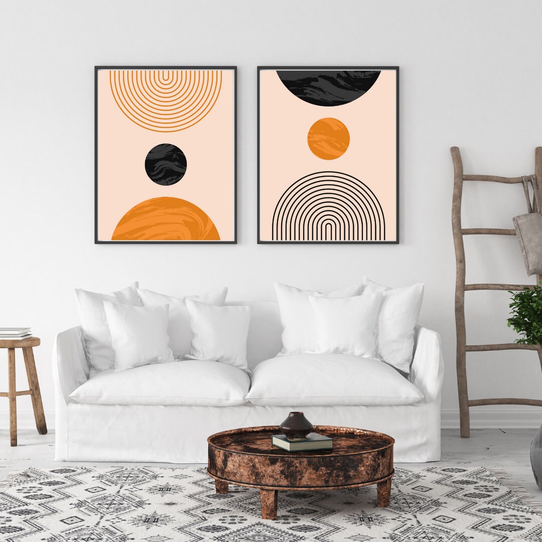 Your Set of Two Boho Wall Frame Framed Wall Art boho Wall Etsy Canada