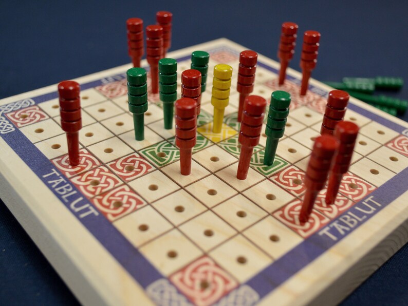 Tablut Historic Norse tafl Board Game, Traditional Pastime Played by