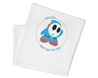 Light Blue Shy Guy Neck Gaiter, Mask, Scarf, Nintendo, Super Mario