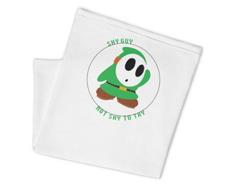 Green Shy Guy Neck Gaiter, Mask, Scarf, Nintendo, Super Mario