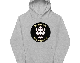 Sudadera infantil con capucha "Sello de la Travesura" de Dry Bowser