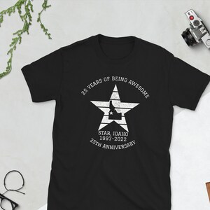 Star Idaho 25th Anniversary T Shirt, Star Idaho Herren Shirt, Star Idaho Shirts für Frauen, Star Idaho Map Shirt