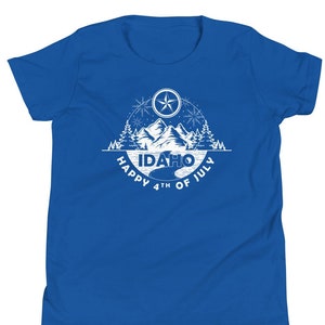 Kids Star Idaho 4th of July T-Shirt, Kids July 4th Star Idaho T Shirt, Star Idaho Boys Shirt, Star Idaho Shirts for Girls, Idaho Map Shirt