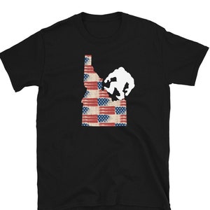 Idaho T-Shirt, Idaho Map, Idaho T Shirt Damen, Idaho T Shirt Herren, Idaho T-Shirt, Idaho Bigfoot T-shirt, Bigfoot Idaho T-Shirt