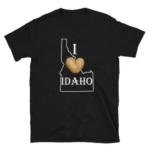 Idaho Shirt, Idaho Map, Idaho T Shirt Women, Idaho T Shirt Men, Idaho Tee, I love Idaho Potato T-shirt