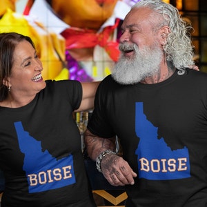 Karte Mit State of Idaho Boise T-Shirt