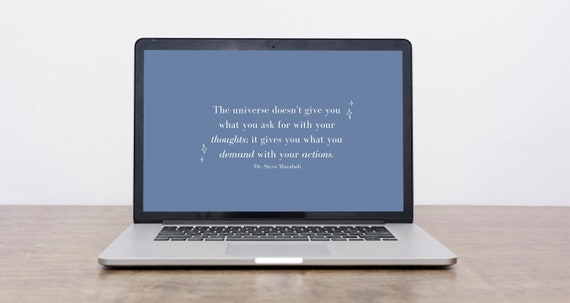 Motivational Inspirational Quote Wallpaper Macbook Etsy