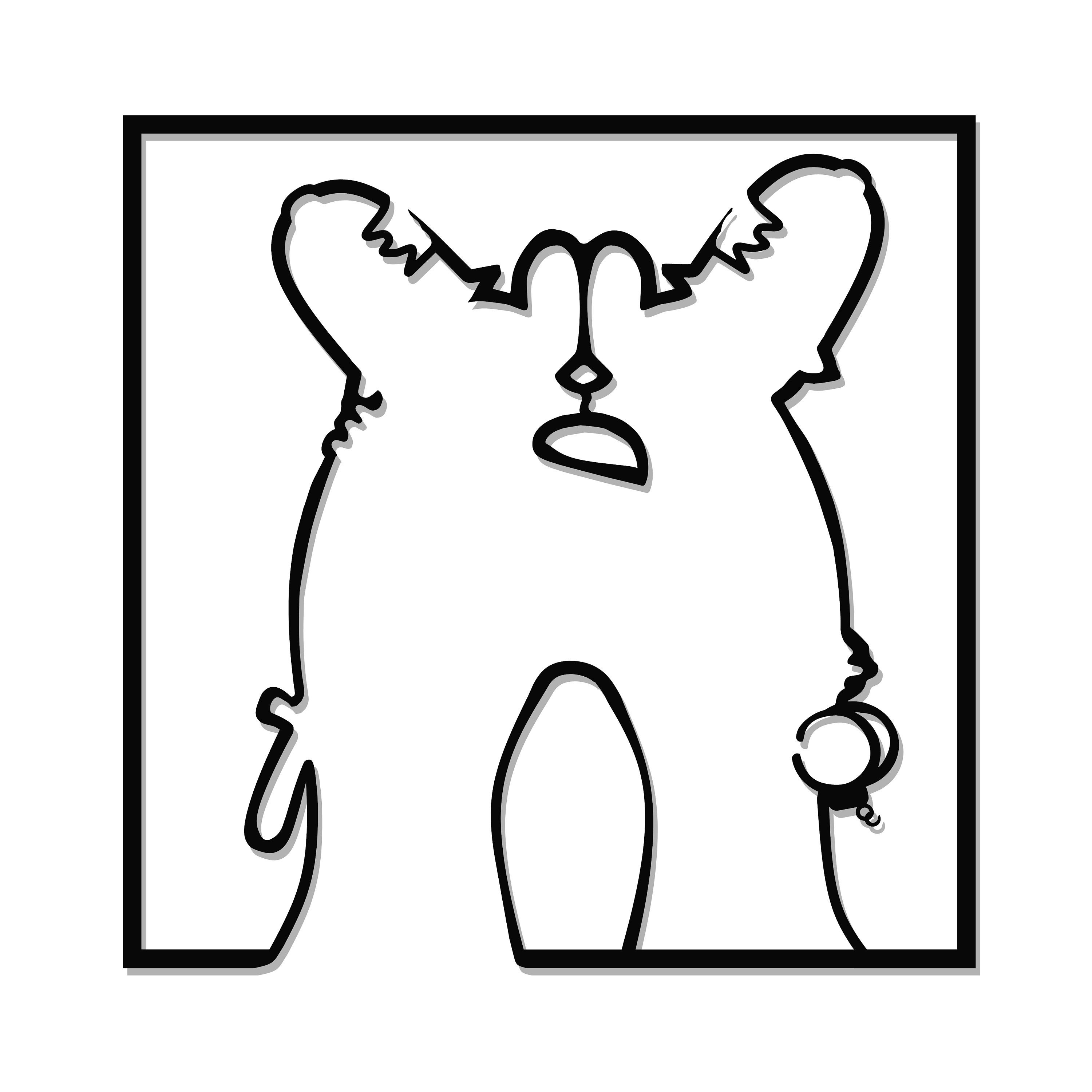 Tableau en Métal Pour Décoration Murale - La Linéa Kissing Coopers