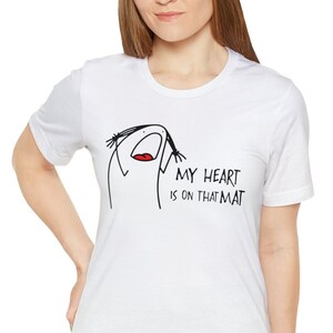 Jiu Jitsu Geschenk, Jiu Jitsu Shirt, Jiu Jitsu Mama, mein Herz ist auf dieser Matte, Jiu Jitsu Mama, Mama Wrestling Shirt, Kampfkunst Mama, Judo Mama