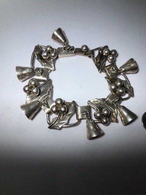Vintage X-MAS Mexican Silver 925 Bracelet 