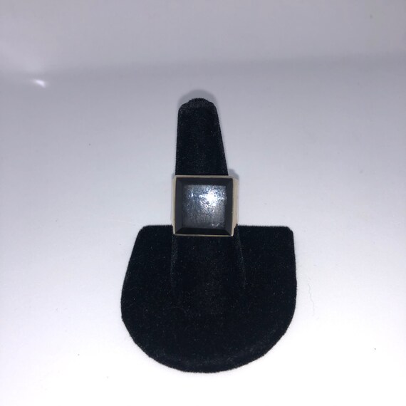 Unisex Vintage Modernist ring (circa 1940-1960) - image 4