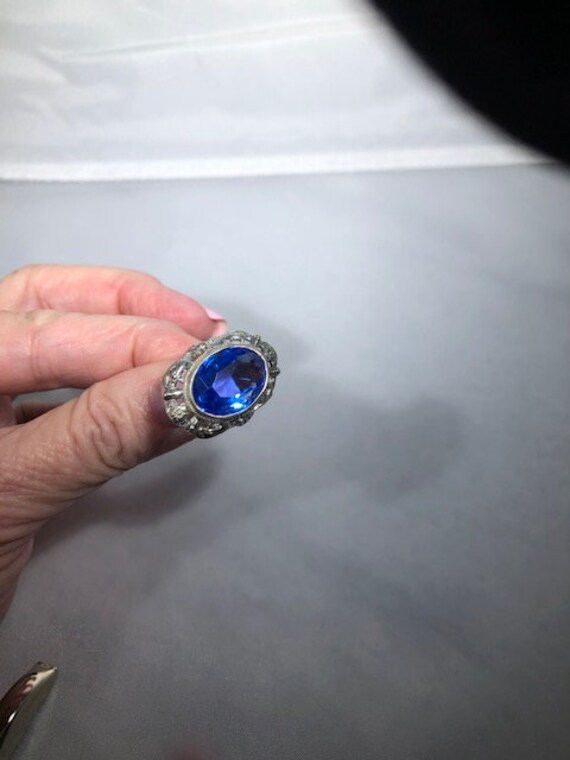 Breathtaking Authentic ART DECO RING - Sterling s… - image 8