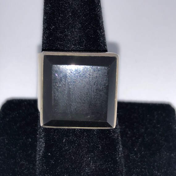 Unisex Vintage Modernist ring (circa 1940-1960) - image 5