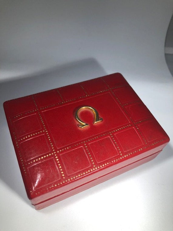 Extremely RARE Vintage OMEGA Real Leather Watch Box 