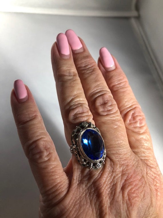 Breathtaking Authentic ART DECO RING - Sterling s… - image 2